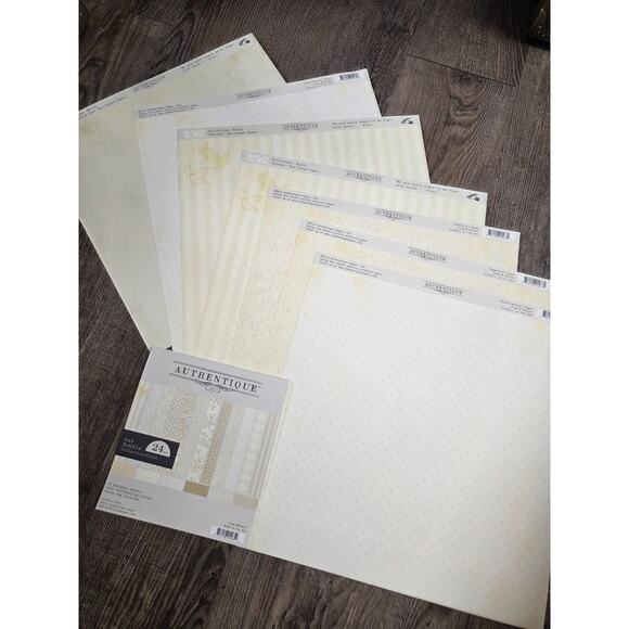 Authentique Other - Authentique Scrapbook Cardstock Pages Faith Confirmation Symbolic Kit Paper Set